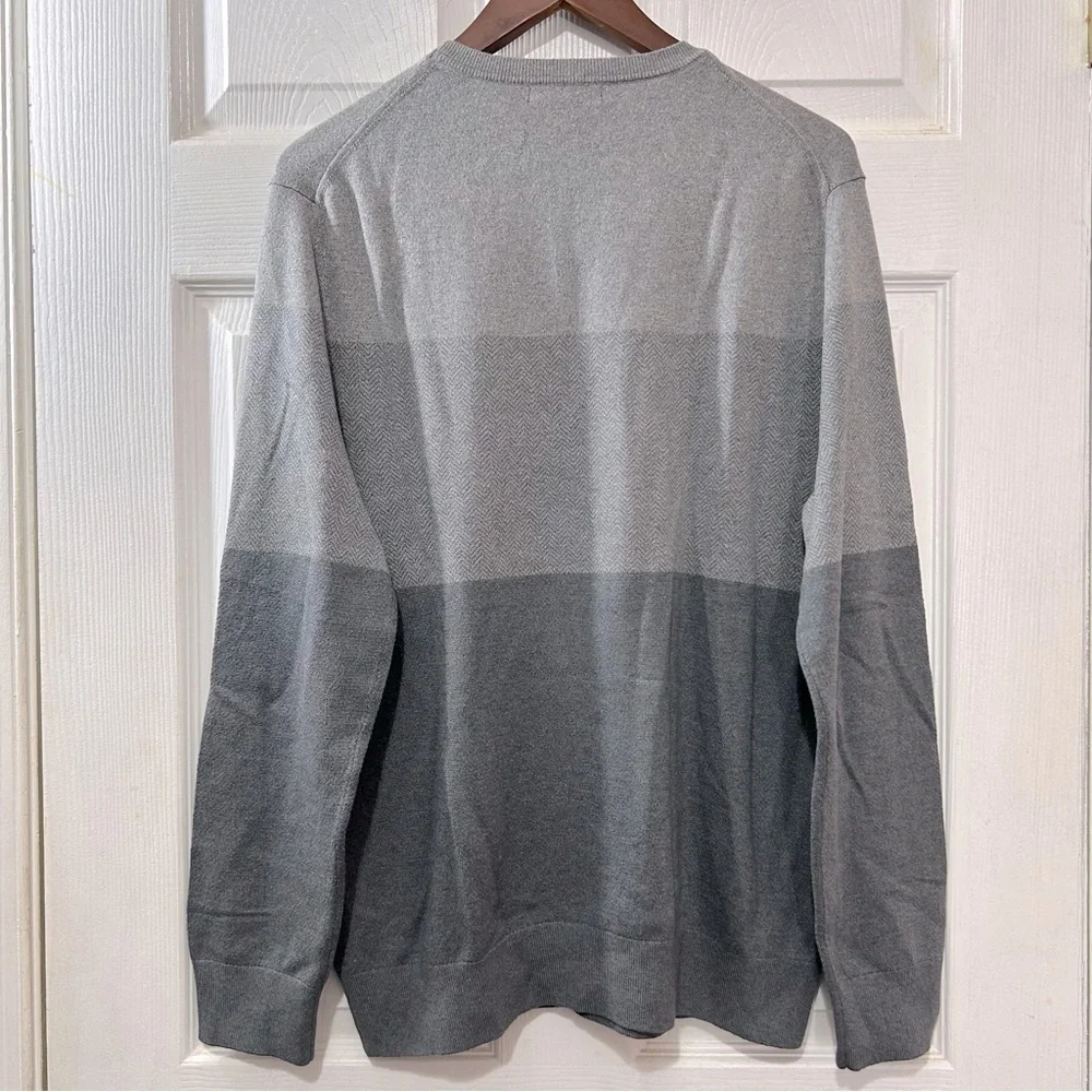 Banana Republic Sweater Men's Silk Cashmere Cotton Crewneck Gray Size Large